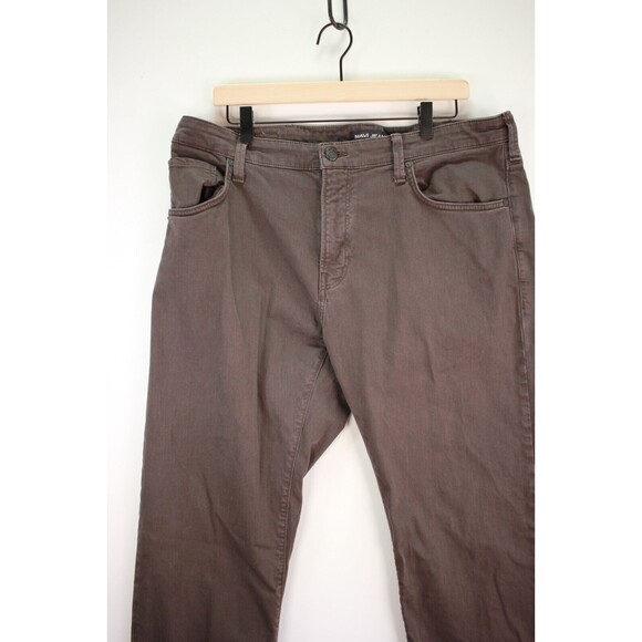 Mavi Men Jeans Brown Zach Straight Leg Denim Stretch Pocket Dark Wash Size 38x34 - Picture 5 of 11